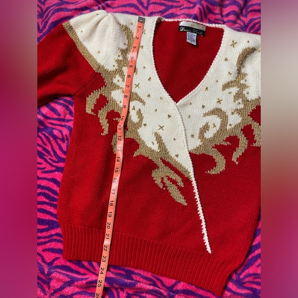 Vintage Dana Scott red and gold sweater - Picture 9 of 12